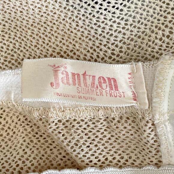 Rare Vintage Jantzen “Summer Frost” Mesh Knit Girdle & Garters, Small - Picture 6 of 8